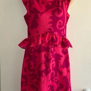 Y2k Cynthia Rowley peplum dress in size small is a stylish and feminine like new